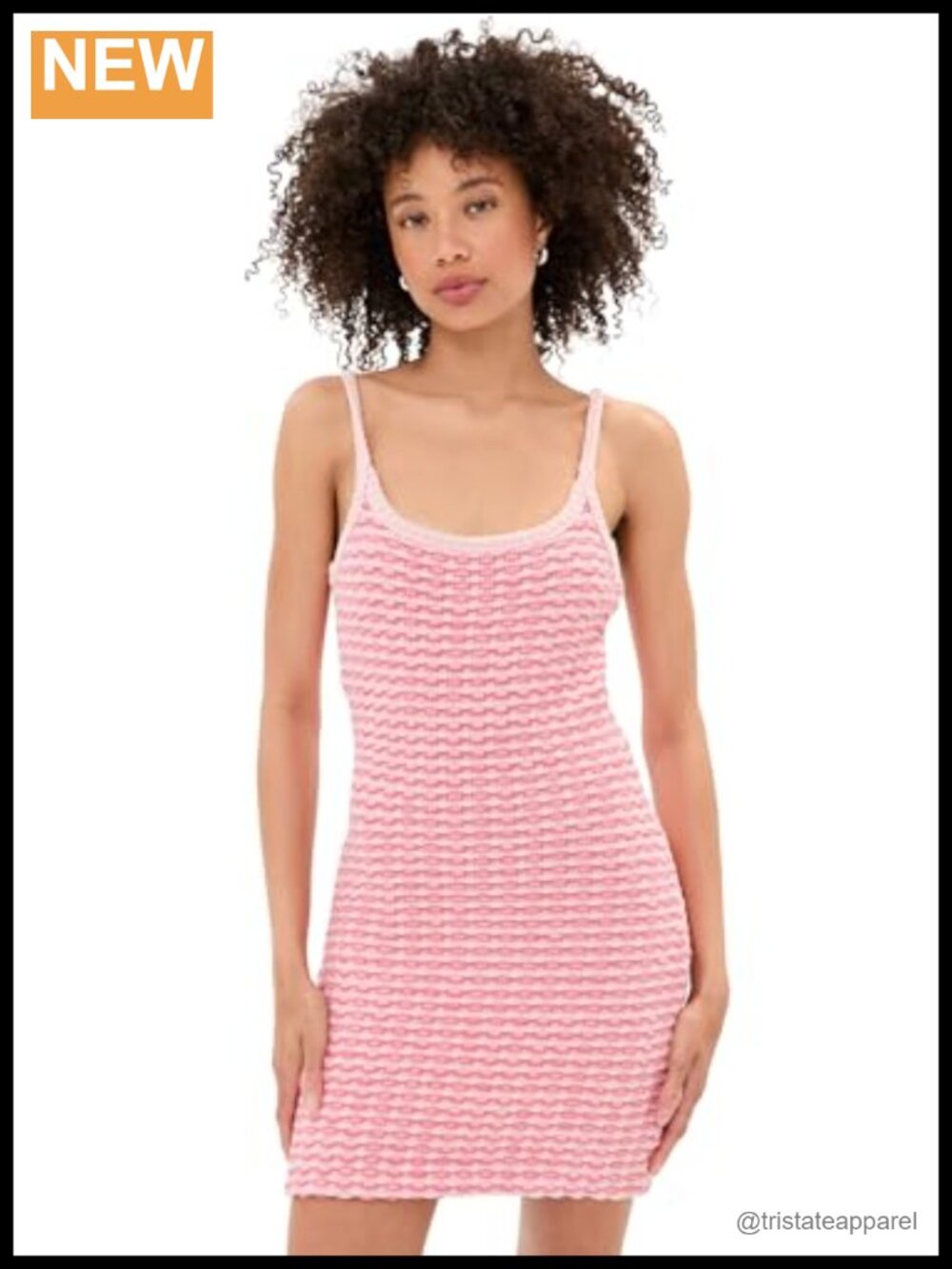 Chunky Knit Mini Dress Sleeveless Scoop Neck Casual